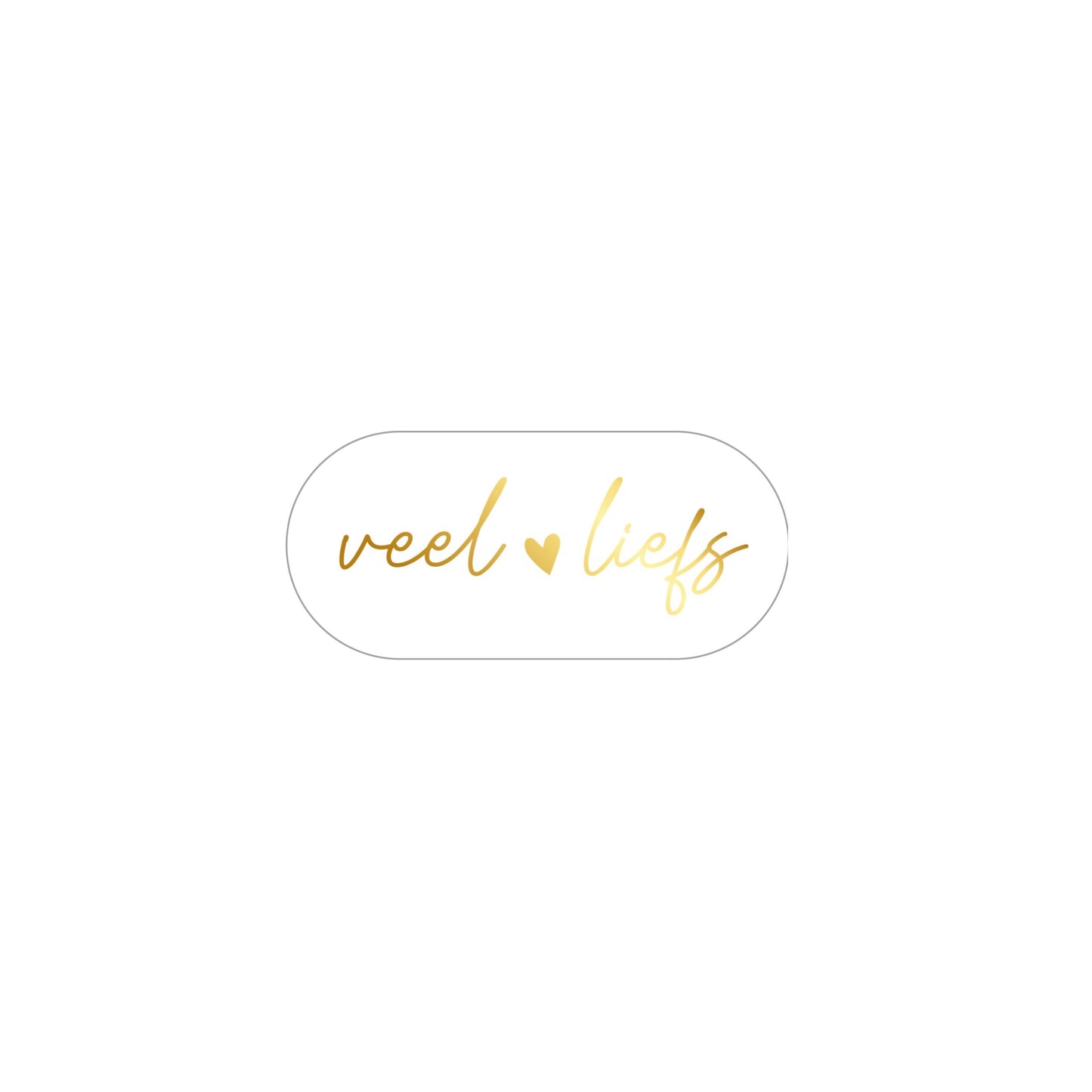 Cadeaustickers | veel liefs (10 stuks)