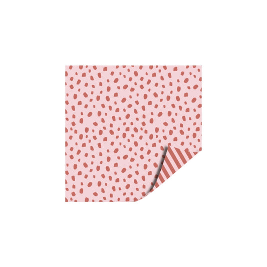 Cadeaupapier | dots roze (2 meter)