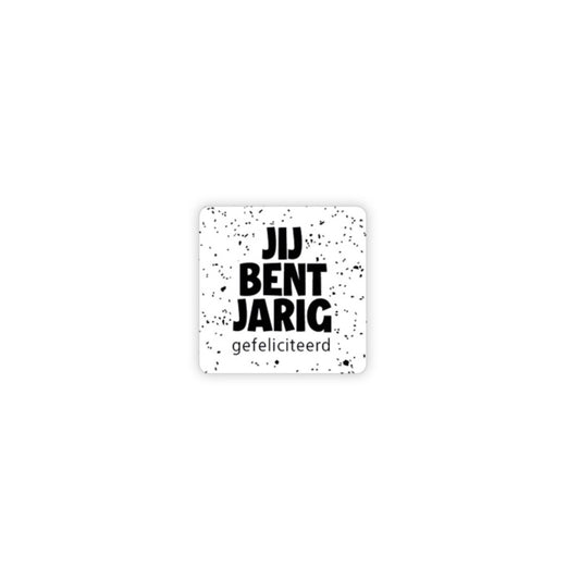 Cadeaustickers | jij bent jarig (10 stuks)