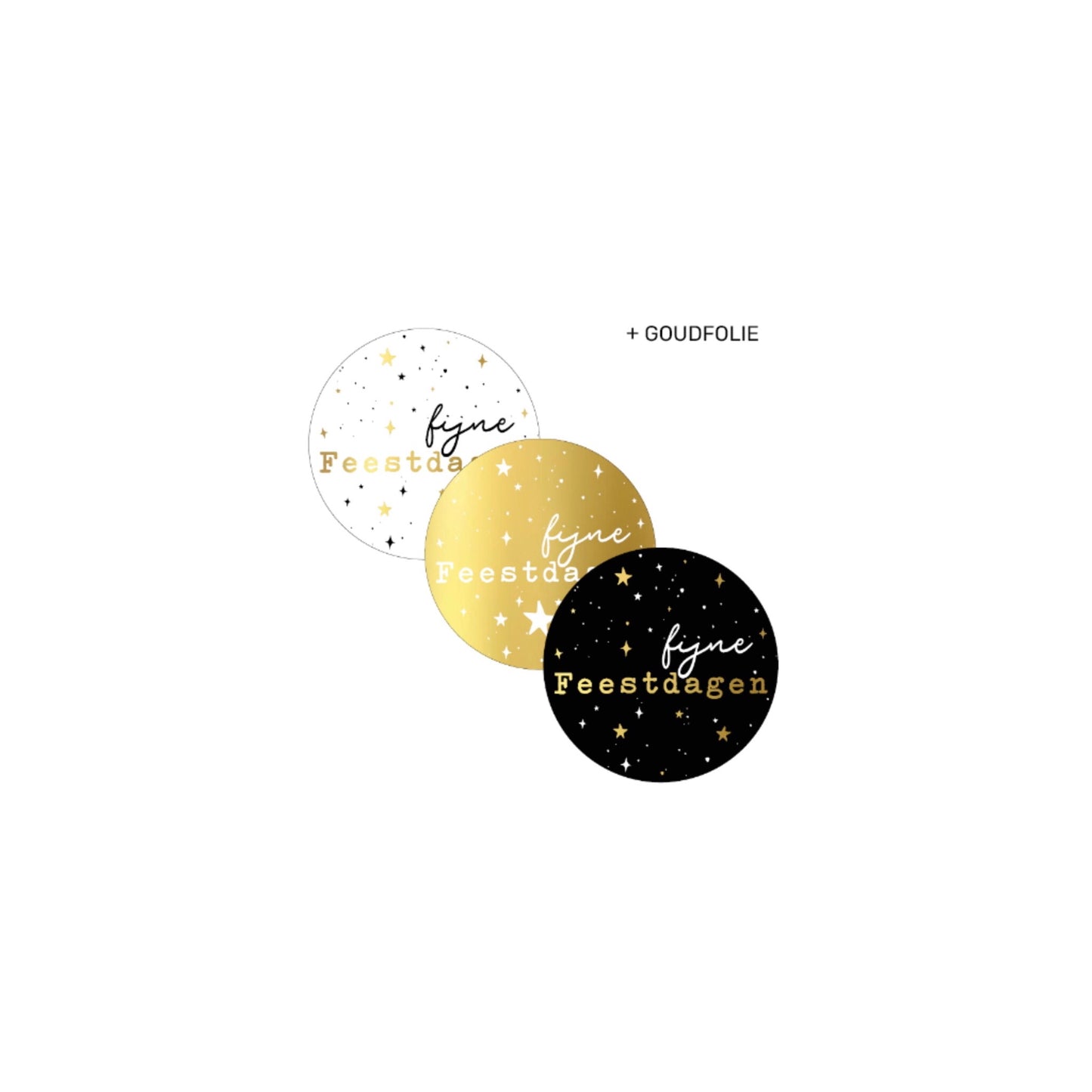Cadeaustickers | fijne feestdagen (9 stuks)