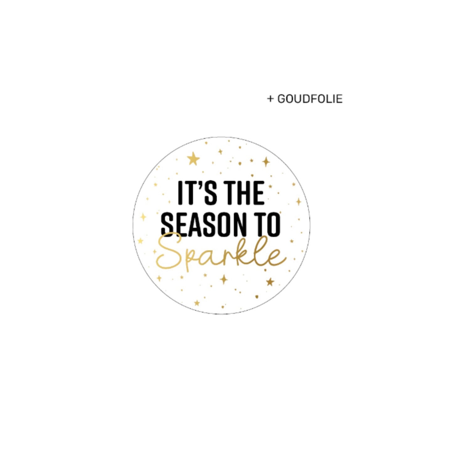Cadeaustickers | it’s the season to sparkle (10 stuks)
