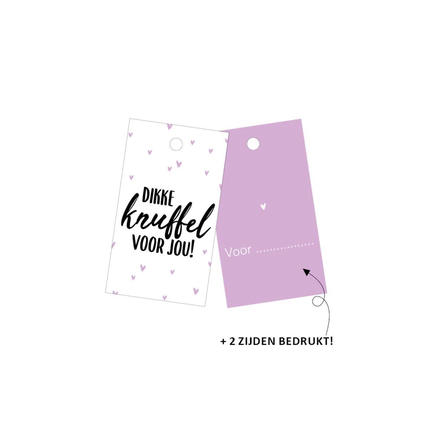 Cadeaulabel | dikke knuffel voor jou (5 stuks)