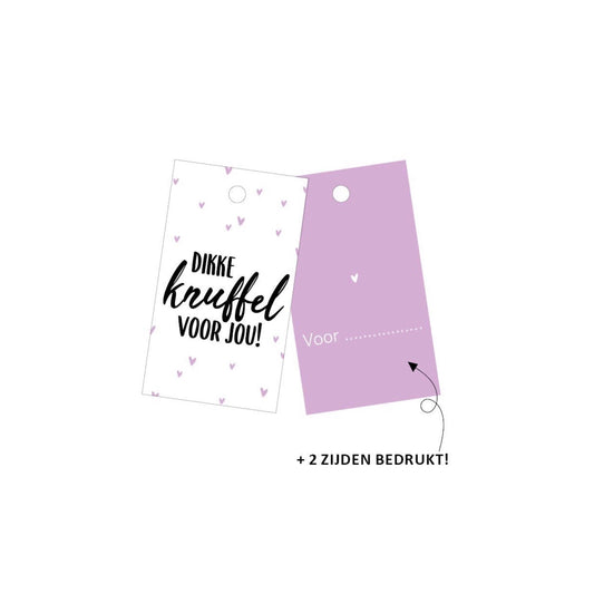 Cadeaulabel | dikke knuffel voor jou (5 stuks)