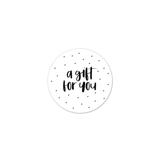 Cadeaustickers | a gift for you (10 stuks)