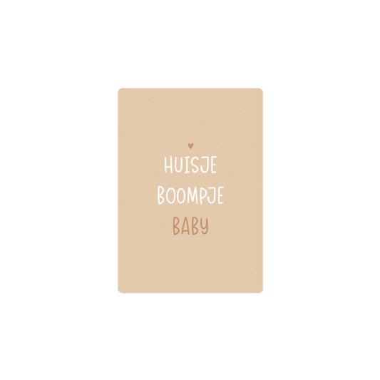 Kaart | huisje boompje baby