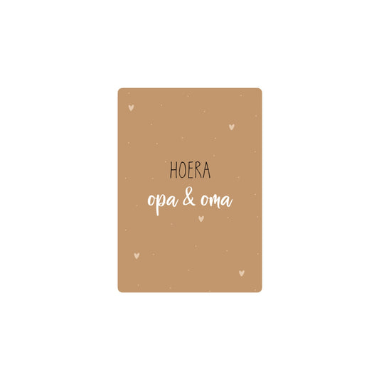 Kaart | hoera opa en oma