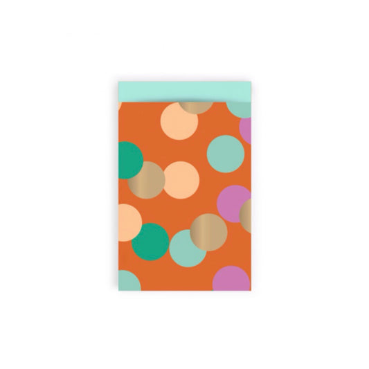 Cadeauzakjes - big confetti - meerkleurig - 12x19 cm - 5 stuks