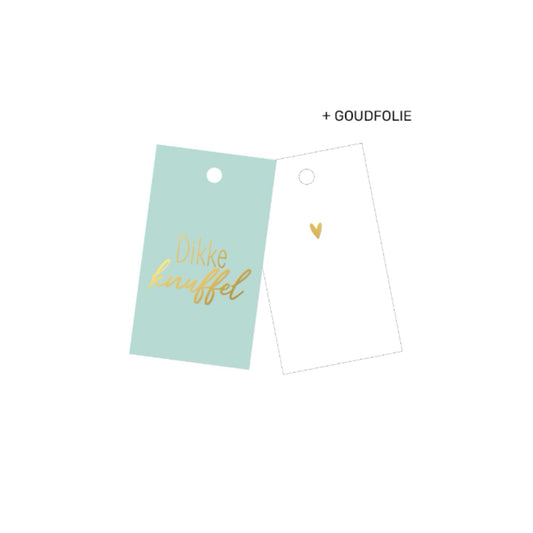 Cadeaulabel | dikke knuffel (5 stuks)