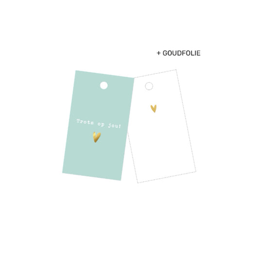 Cadeaulabel | trots op jou (5 stuks)