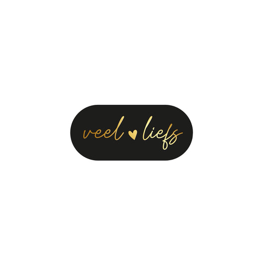Cadeaustickers | veel liefs (10 stuks)