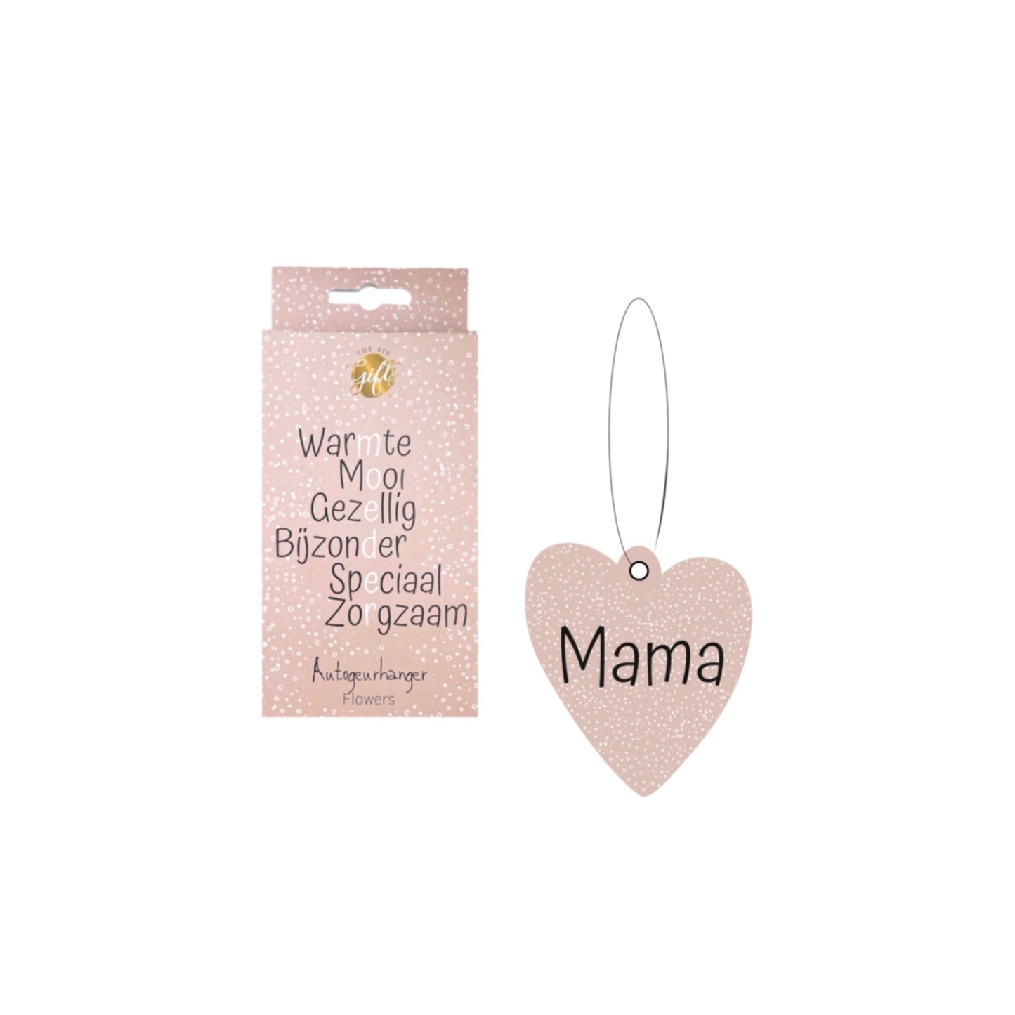 Auto geurhanger - mama - roze