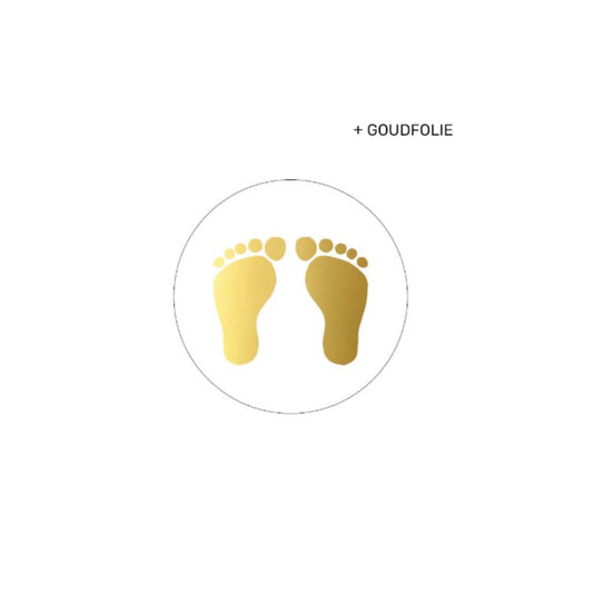 Cadeaustickers | baby voetjes (10 stuks)