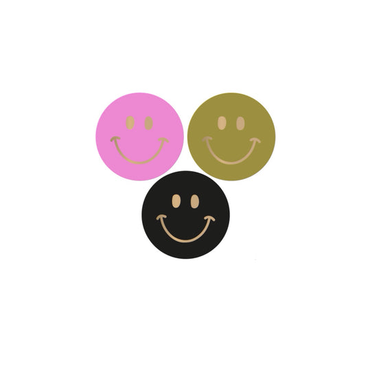 Cadeaustickers - smileys - 9 stuks