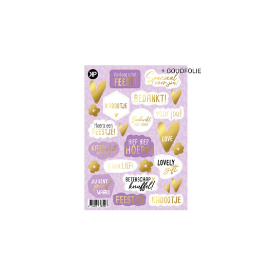 Stickervel - lila