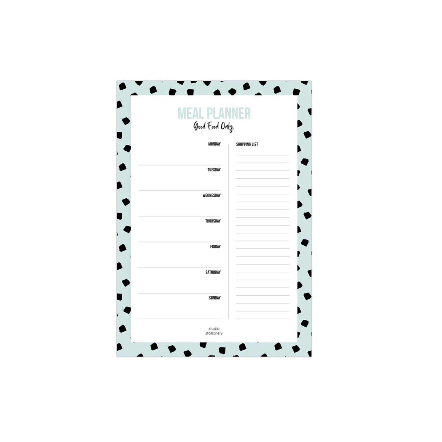 Maaltijd planner A5 - good food only