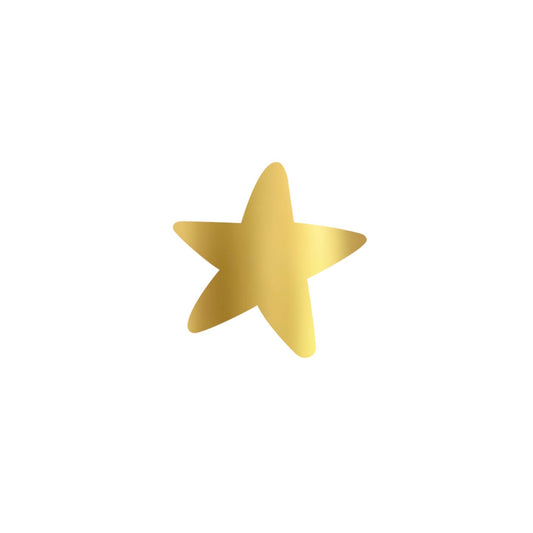 Cadeaustickers - ster - goud - 10 stuks