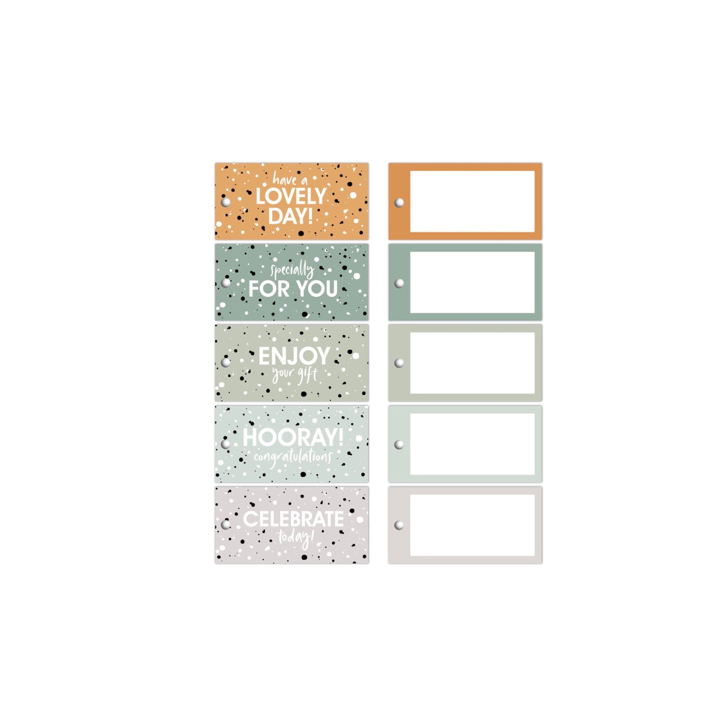 Cadeaulabels - set van 5