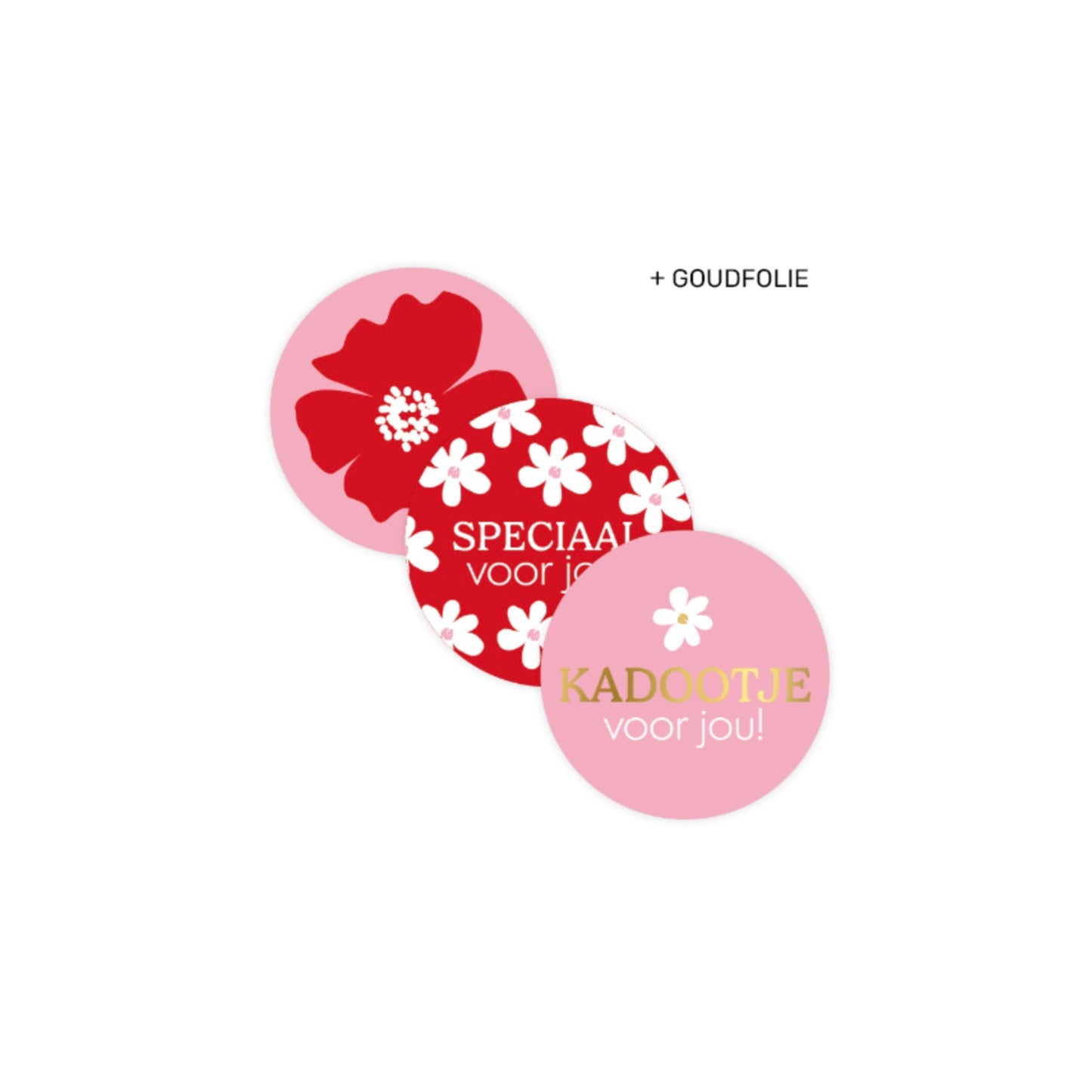 Cadeaustickers - speciaal voor jou assorti - roze/rood - 9 stuks