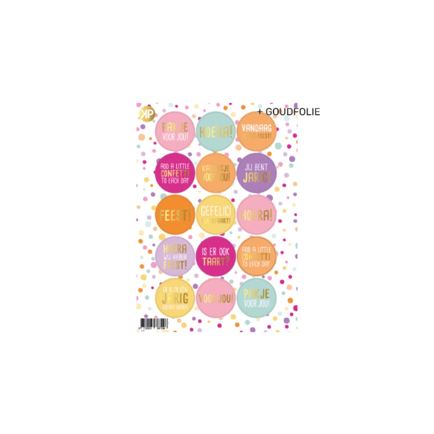 Stickervel - confetti - A5